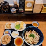 234694437 - とり天定食(ぶっかけ温、炊き込みご飯)