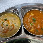 インド料理 ガンダァーラ - ダル、チキンカレー
