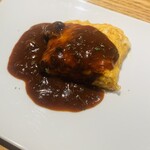 鉄板焼 天 - チーズオムレツ