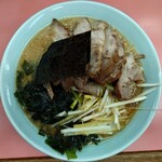 Ramen Shoppu - 2024年1月　ネギ味噌チャーシューメン+わかめ　1100+100円