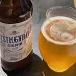 成隆行蟹王府 - 青岛啤酒で乾杯〜