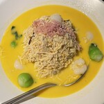 成隆行蟹王府 - 蟹みそ入り千切り揚州薄干し豆腐の煮込み物