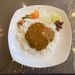 カレーハウス ミニ・ボルツ - カレーをかけたところ