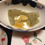 柏屋旅館 - 女将の手作り刺身こんにゃく 2013.12