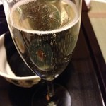 柏屋旅館 - 食前酒のスパークリングワイン 2013.12