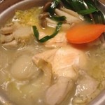 柏屋旅館 - 味噌バター鍋の出来上がり 2013.12