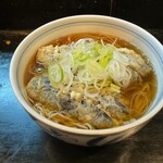 きらく蕎麦 おがわ - かけそば¥400
なす天¥120
