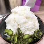 武蔵家 富士見店 - 大盛りライス青がっぱ。