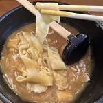 めんつるび - きしめんはとても幅広な麺