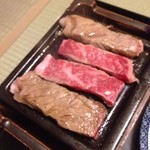 柏屋旅館 - ステーキも焼き上がりました 2013.12