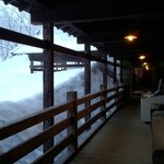 大沢館 - 露天までの渡り廊下