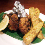 ガネーシュ - ディナーコース(2500円)のグリルチキンの盛合せ(4人前)