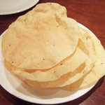 ガネーシュ - ディナーコース(2500円)のパパド(4人前)