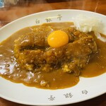 白銀亭 - カツカレー玉子＋