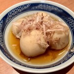 庭 - 「里芋田舎煮」308円也。