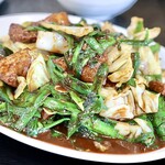 つる園 - ニラレバ定食