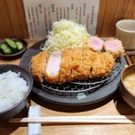 とんかつ とみた - 柏幻霜 特選リブロースかつ定食 + ヒレカツ単品