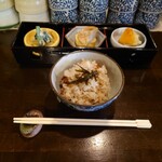 Sousai Dainingu Yuuan - そば茶飯と前菜3品