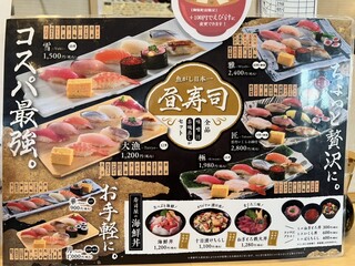 h Sushi Uogashi Nihonichi - メニュー