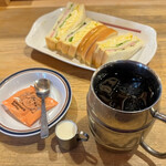 コメダ珈琲店 - アイスコーヒー&ミックスサンド