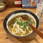 串カツ田中 - 〆はやっぱり「かすうどん」