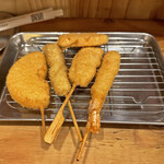 串カツ田中 - 串カツ「定番5本盛り」