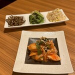 韓国焼肉 萬和苑 - 白菜キムチ(＋330円)、ナムル