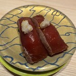 なごやか亭 - 本マグロの漬け。ねっとりと深い味わい