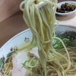 白龍ラーメン - 麺箸上げ