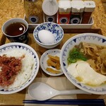 Gochiton - ごちとん豚汁定食＆味噌コンビーフ＋生たまご①