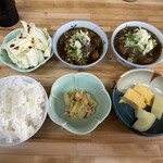 ほっこり食堂 どて煮専門店 - 味噌土手ミックス定食