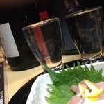 酒場しろくま - 飲み比べ:お好きな2銘柄をお好みで