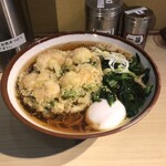 そばの神田東一屋 - アサソバビンボー！　
      朝そば＋えびかき揚げ！