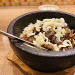 韓国料理 扶餘 長町店 - 牛ビビンバ+チーズトッピング