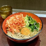 Nidaime Chousuke - 『かけそば』紅生姜かき揚げ、生卵