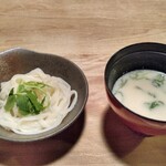 粟 - 吉野葛を練り込んだ麦縄つけ麺