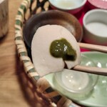 粟 ならまち店 - 自家製のお豆腐に春菊のソース
