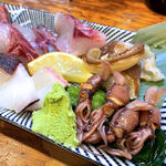 須賀乃湯 - 春を告げるホタルイカは今年の初物じゃないかなぁ。