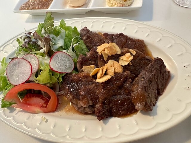 カミタナカベースダイナー（KAMITANAKA BASE DINER） - 不動の沢（ハンバーグ）の写真