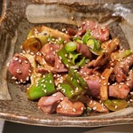 くいものや 頓珍漢 - 砂ずり大辛炒め