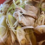 七福神 - ネギ肉アップ　　　ネギが優しい切り口