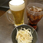 Taiko Dainingu - （2023/12月）グラスビールとウーロン茶