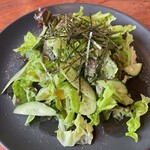 Choregi salad with sesame oil aroma