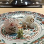 Myoujyaku - 【お造り・明石の鯛と蛸】★★★★