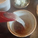 江戸そば マルノ - 蕎麦湯