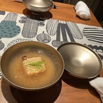 はせ茂 - 【先付】胡麻クリーム豆腐　みぞれ仕立て