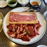 焼肉　新羅 - 神羅名物盛り。