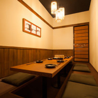 個室完備。大切なお席に最適です。
