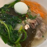 上海麺館 - 昆布とスペアリブのスープと初一線麺