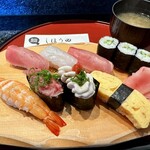 しほう田 - にぎり鮨ランチ … ¥1,300円（税込）